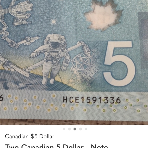 2 Canadian 5 dollar - Note Frontier Series/2013/ HCE/159/ 1336/HBT/3872258 - Picture 4 of 4